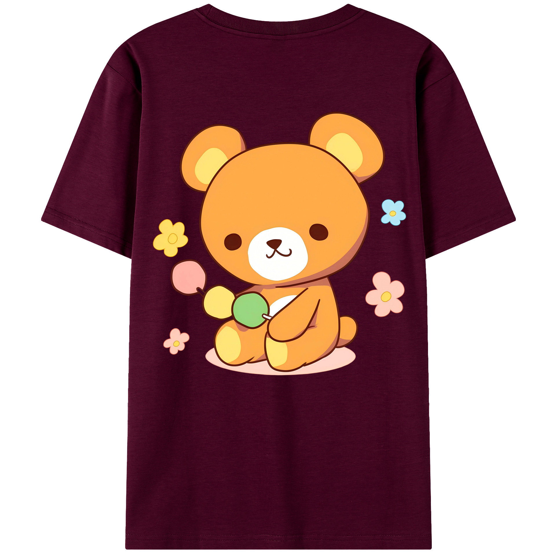 （画像用） リラックマ リラックマ キイロイトリ Rilakkuma Korilakkuma Kiiroitori レディース半袖Tシャツ(バックプリント)